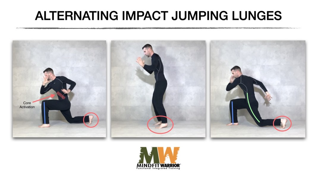 MW Alternating Impact Jumping Lunges