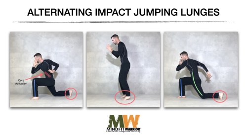 MW Alternating Impact Jumping Lunges