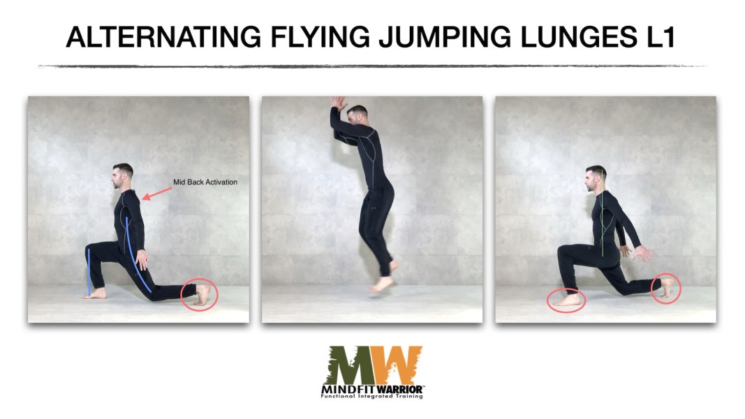 MW Alternating Flying Jumping Lunges L1