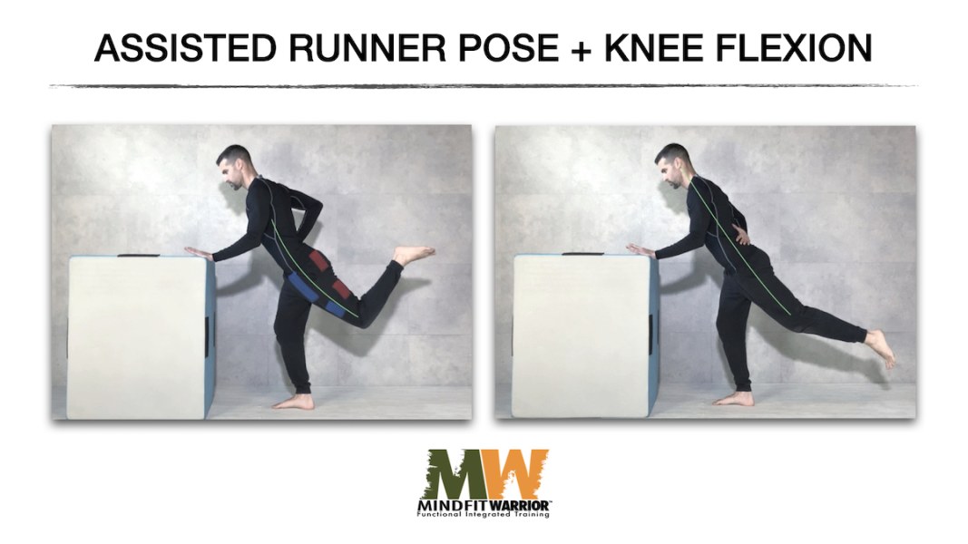 Assisted Runner Pose + Knee Flexion