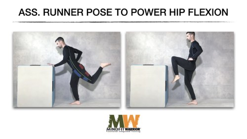 Assisted Runner Pose to Power Hip Flexion